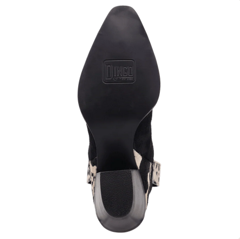 Texas Charm Suede Leather Bootie - Black Cow