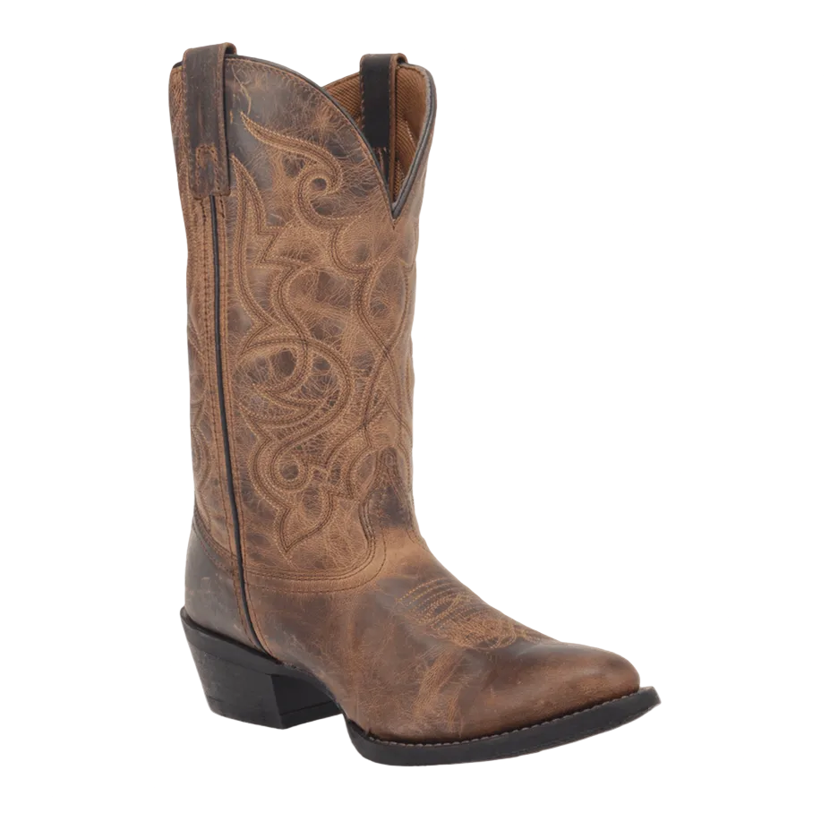 Maddie Leather Boot - Tan