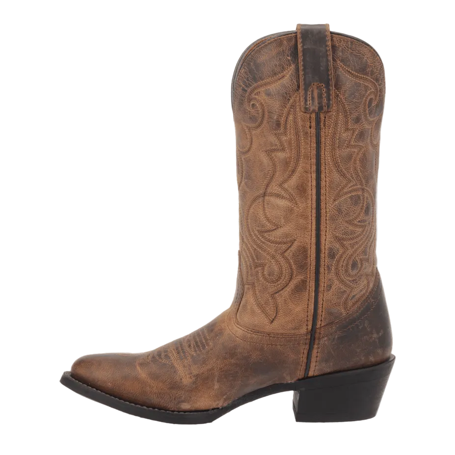 Maddie Leather Boot - Tan