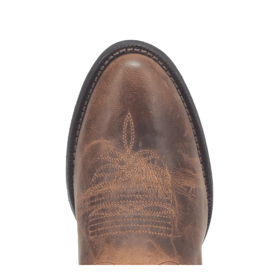 Maddie Leather Boot - Tan