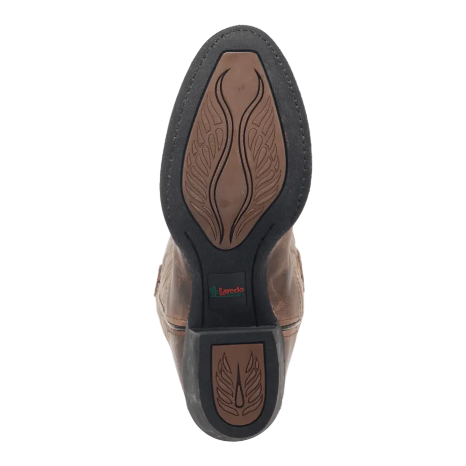 Maddie Leather Boot - Tan