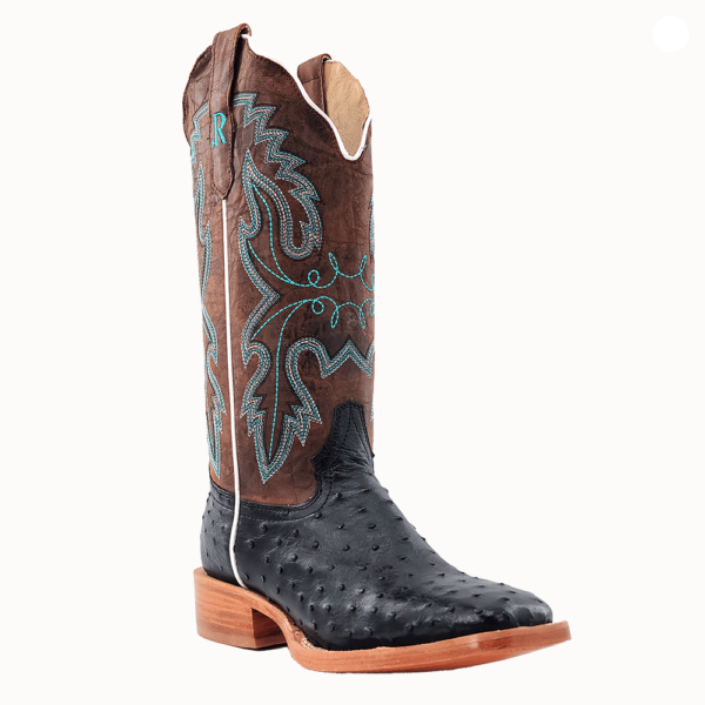 Women’s Full Quill Ostrich Wide Square 13″