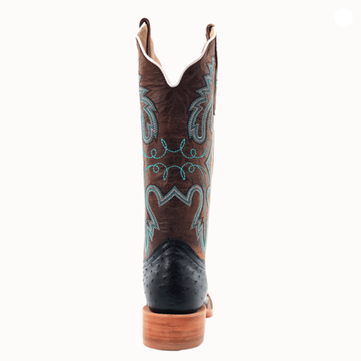 Women’s Full Quill Ostrich Wide Square 13″