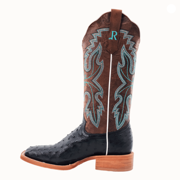 Women’s Full Quill Ostrich Wide Square 13″