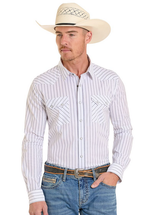 Men’s 2-Pocket Long Sleeve Snap Shirt