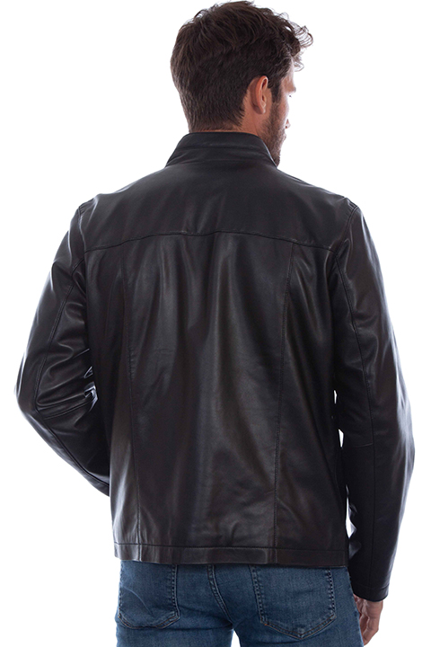 Scully Black Lamb Leather Jacket