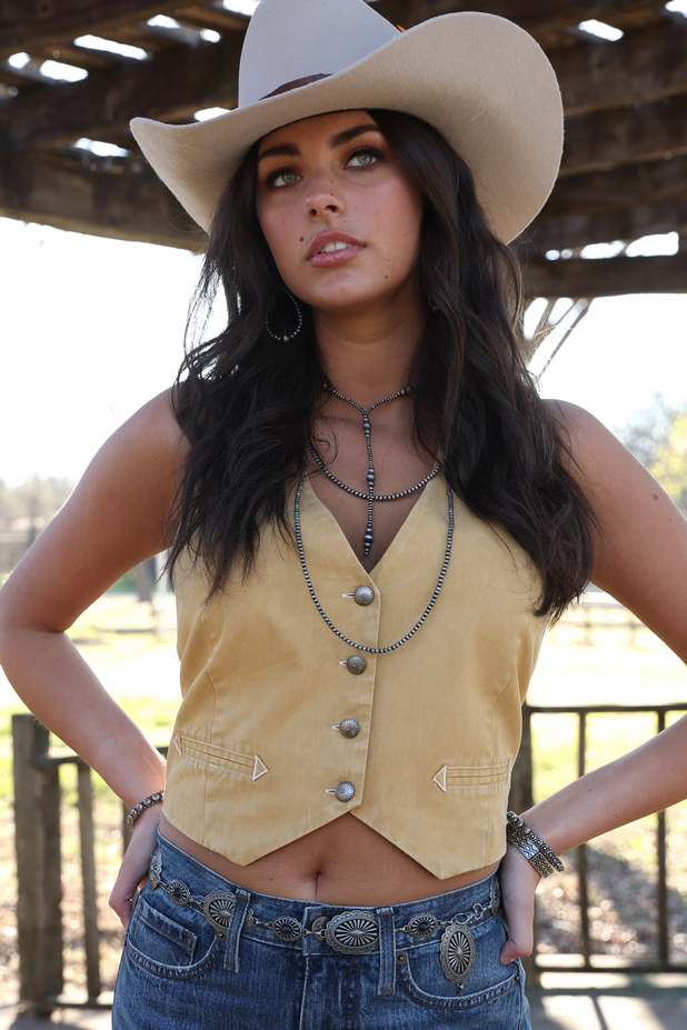 Cinch Gold Sleeveless Vest