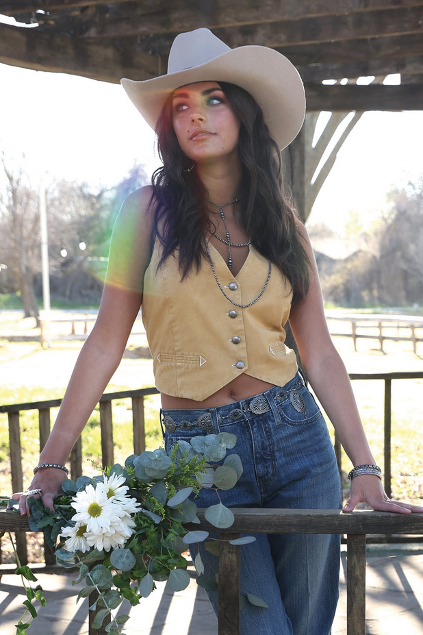 Cinch Gold Sleeveless Vest