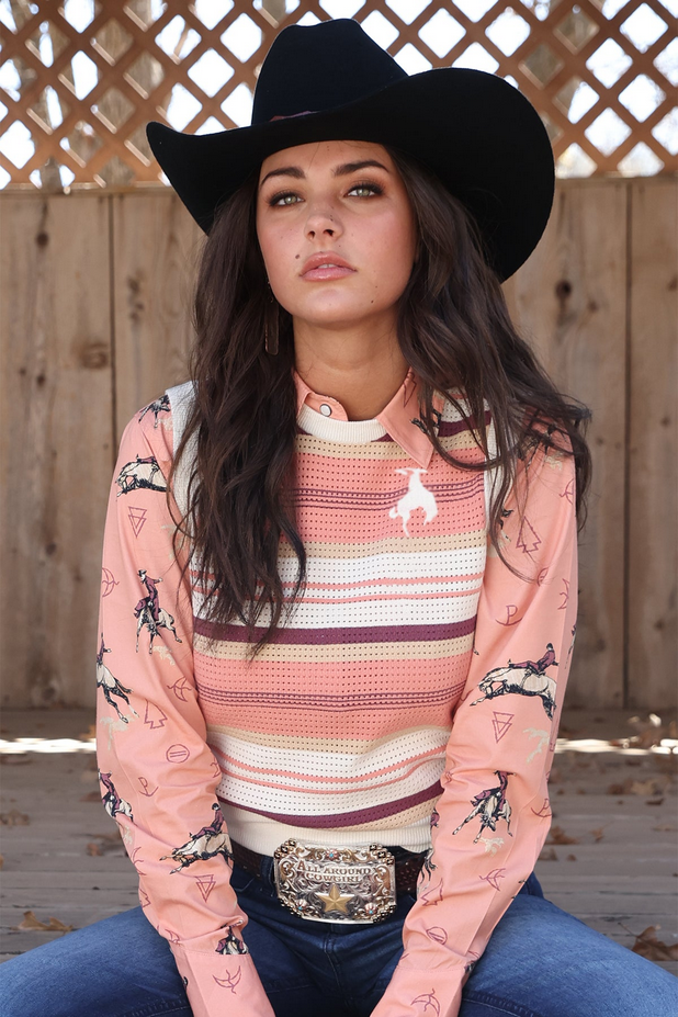 Cinch Women's Striped Knit Sweater