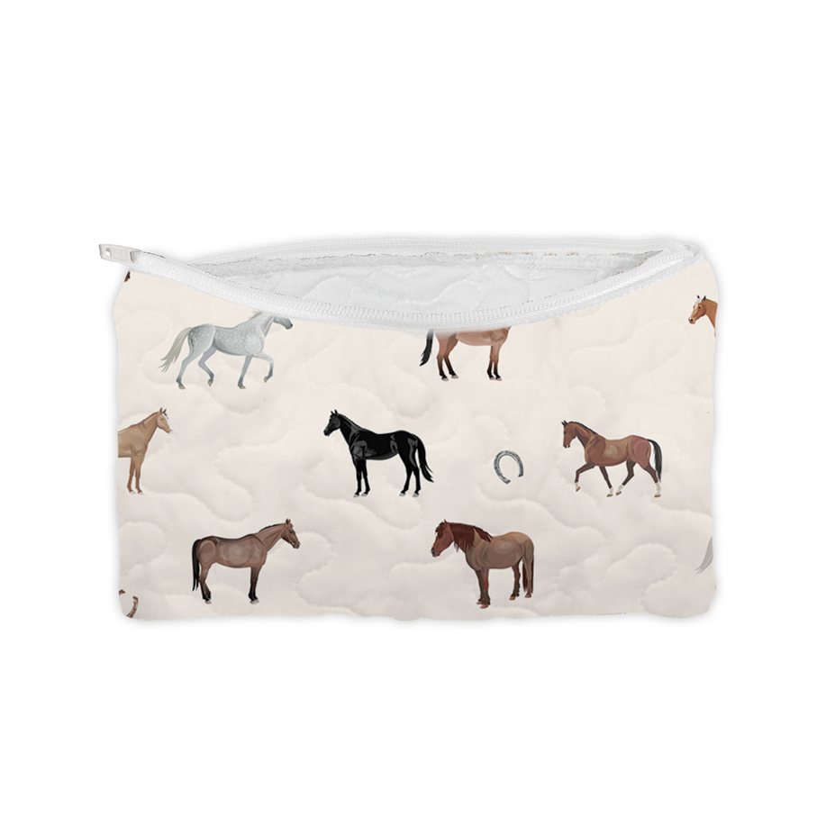 Ida Mae Home Small Quilted Makeup Bag
