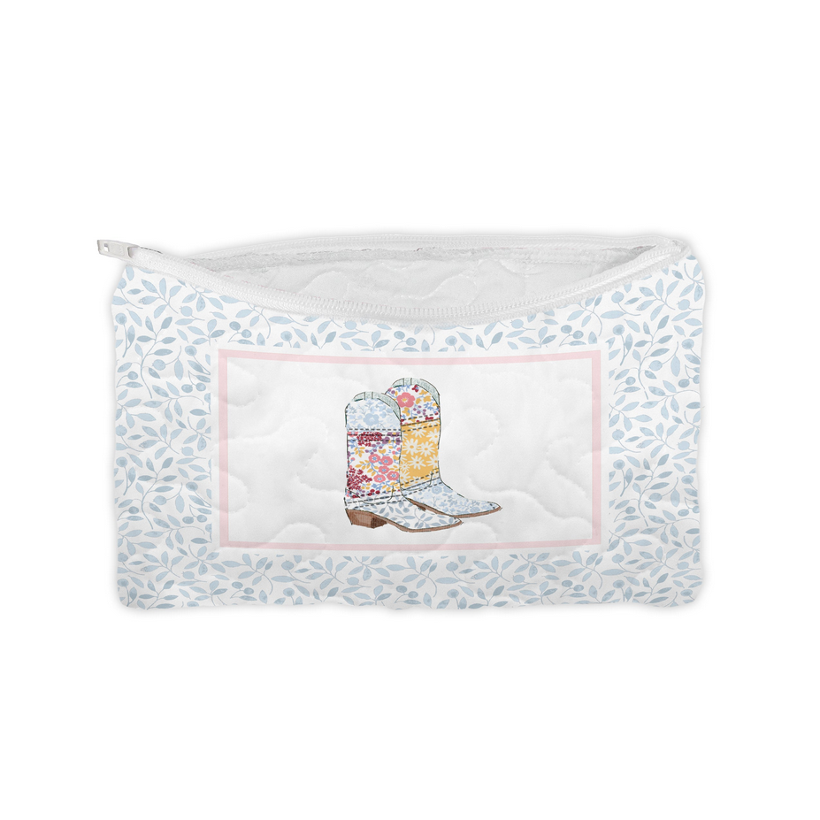 Ida Mae Home Small Quilted Makeup Bag