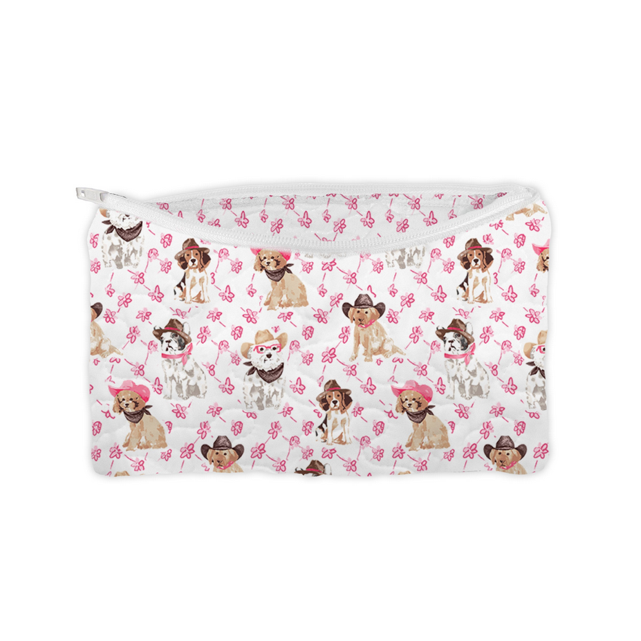 Ida Mae Home Small Quilted Makeup Bag