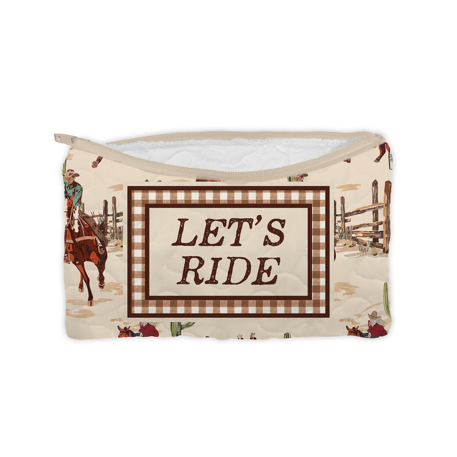 Ida Mae Home Small Quilted Makeup Bag