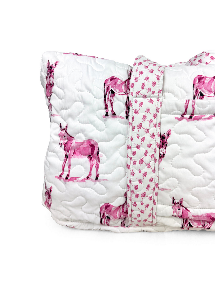Quilted Weekender Duffle Bag