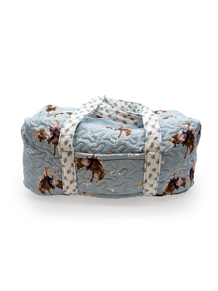 Quilted Weekender Duffle Bag