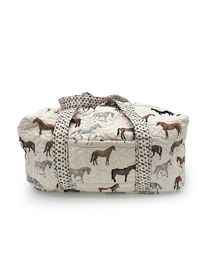 Quilted Weekender Duffle Bag