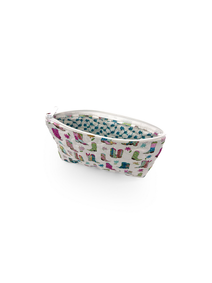 Ida Mae Small Quilted Makeup Bag