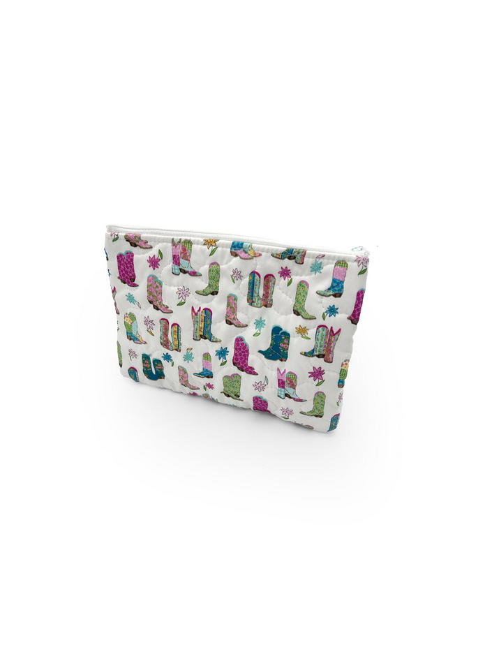 Ida Mae Small Quilted Makeup Bag