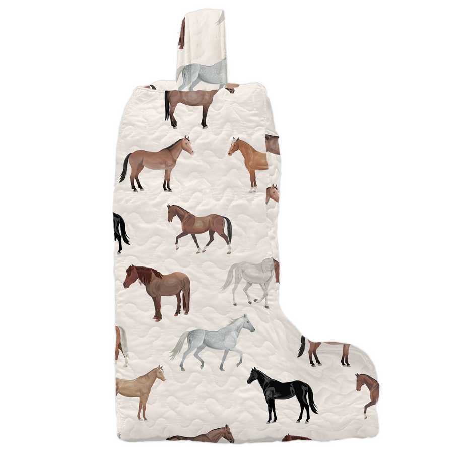 Ida Mae Meadow Herd Linen Quilted Boot Bag