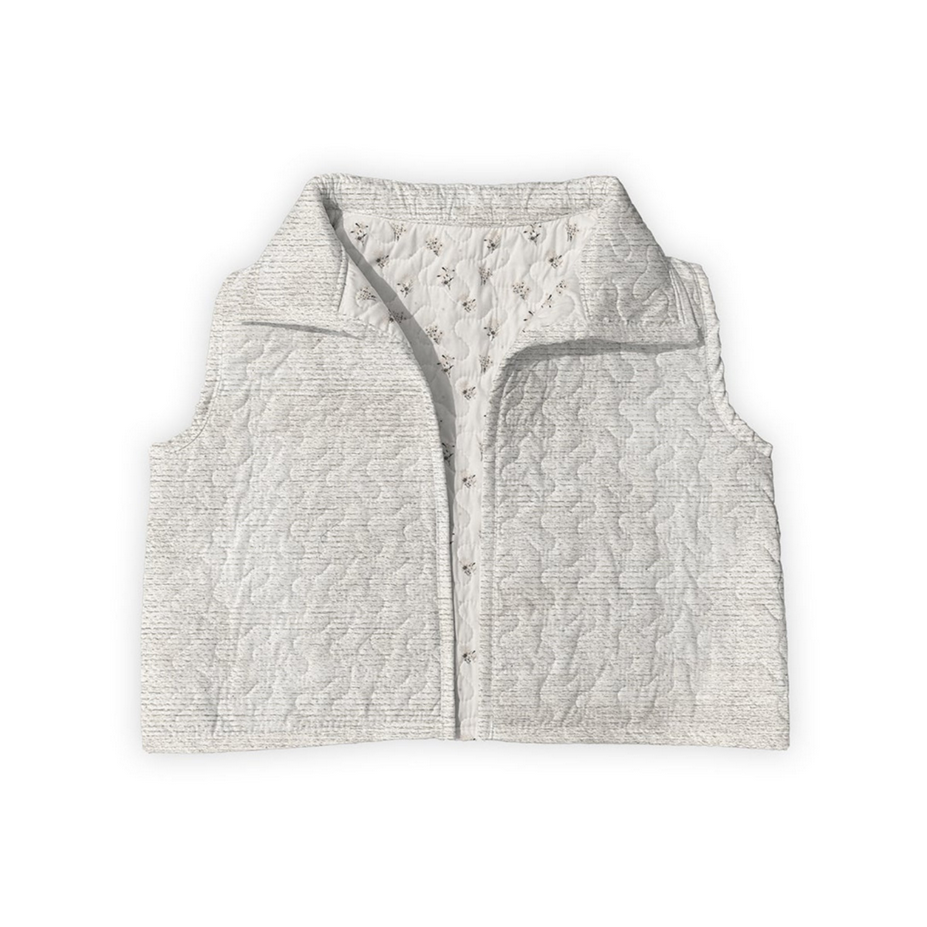 Donkey Icon Brown Engineered Quilted Cate Vest