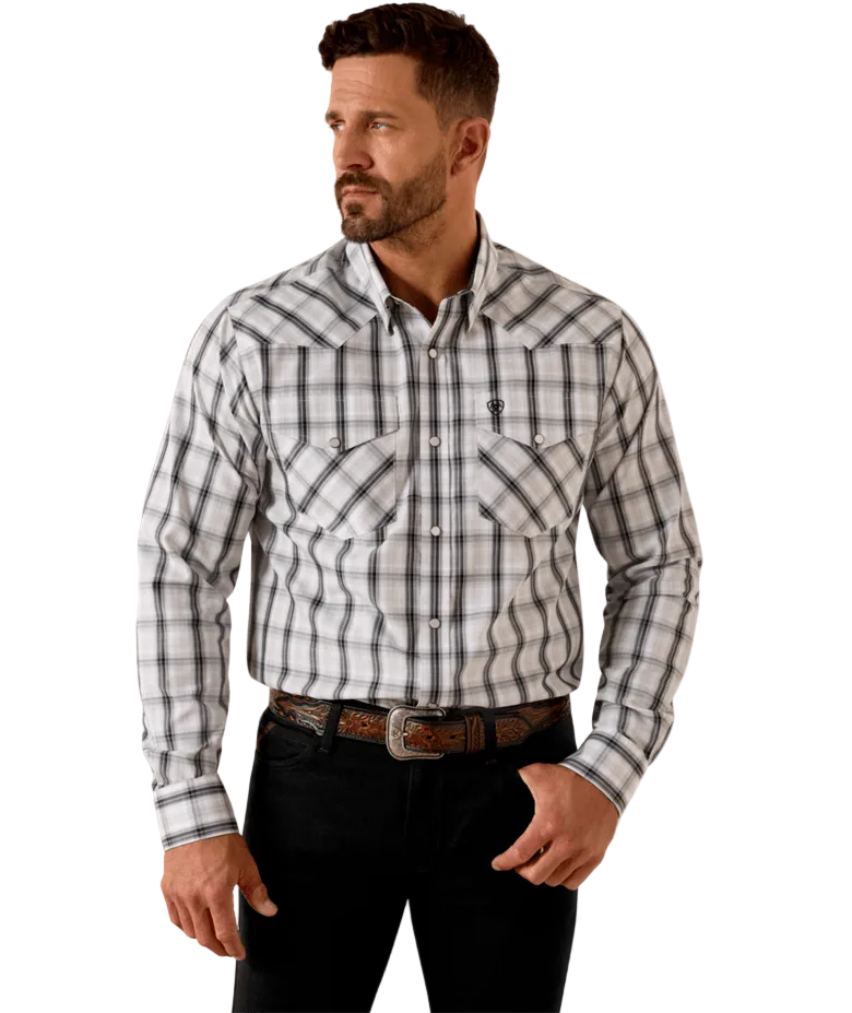Wrinkle Free Ari Fitted Snap Shirt