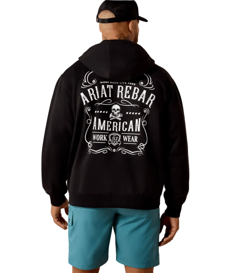Rebar Lightweight Label Full Zip Hoodie