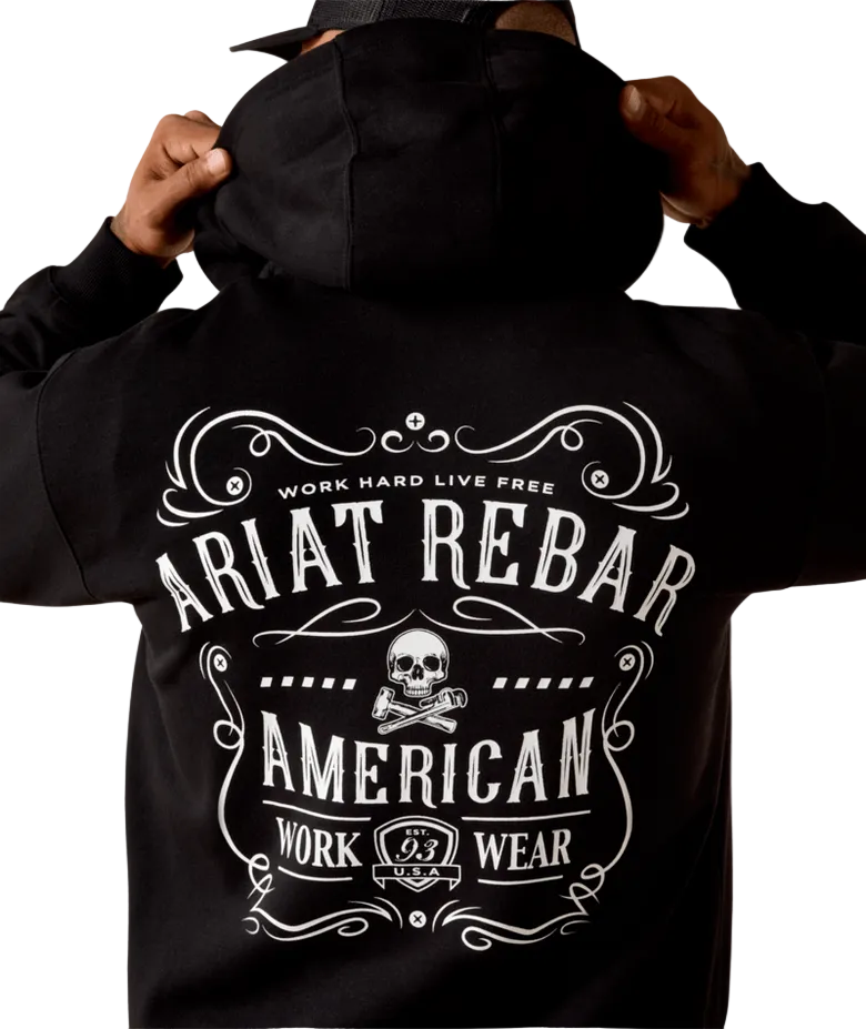 Rebar Lightweight Label Full Zip Hoodie