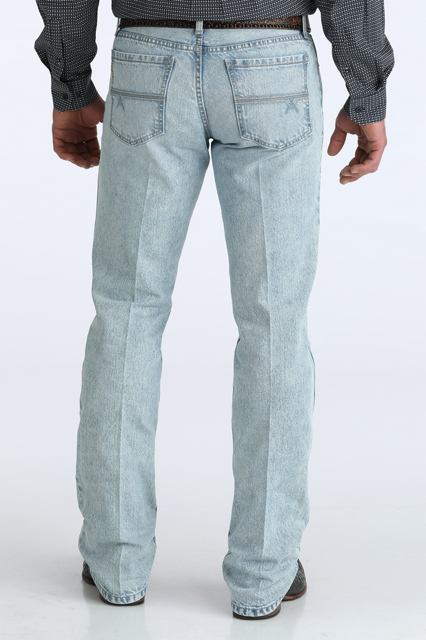 Cinch Men’s Ian Light Stone Slim Boot Cut Jeans