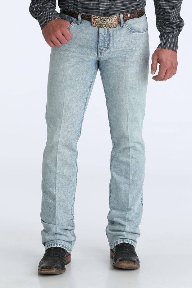Cinch Men’s Ian Light Stone Slim Boot Cut Jeans