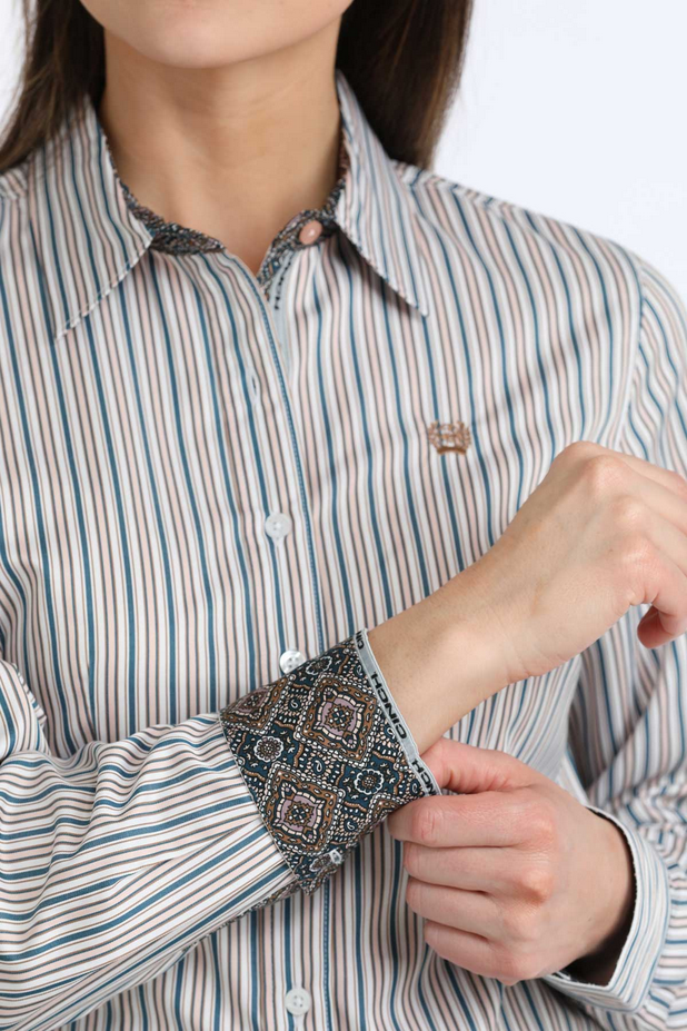 Cinch Women’s Arena Fit Stretch Button Down Western Shirt