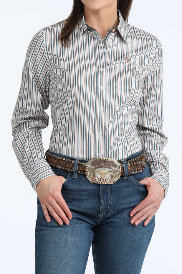 Cinch Women’s Arena Fit Stretch Button Down Western Shirt