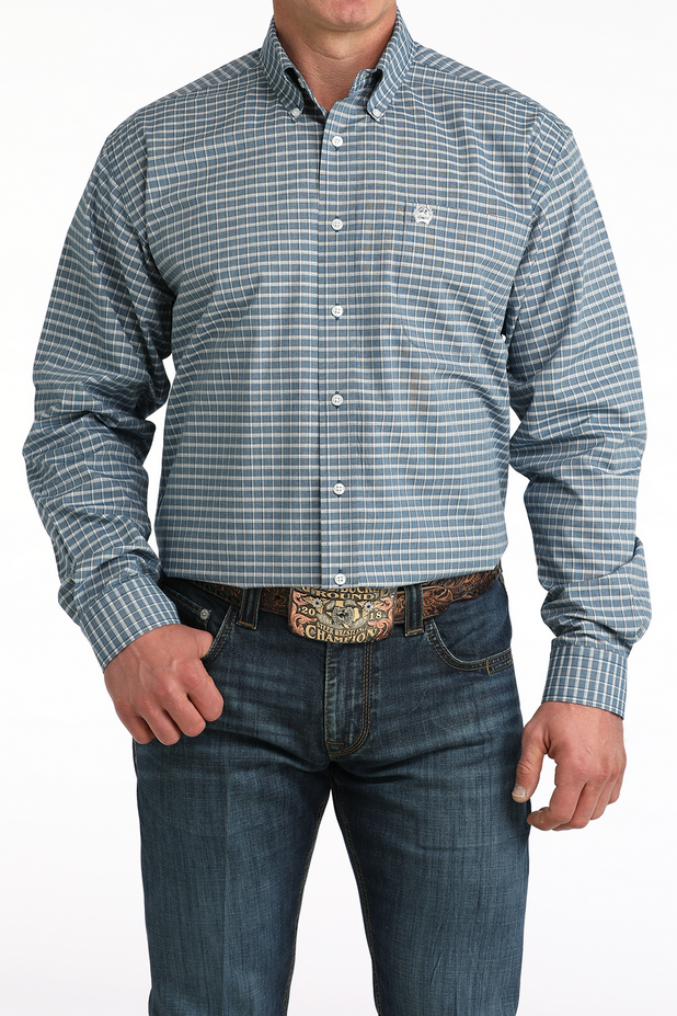 Men's Classic Fit Button-Down Western Shirt