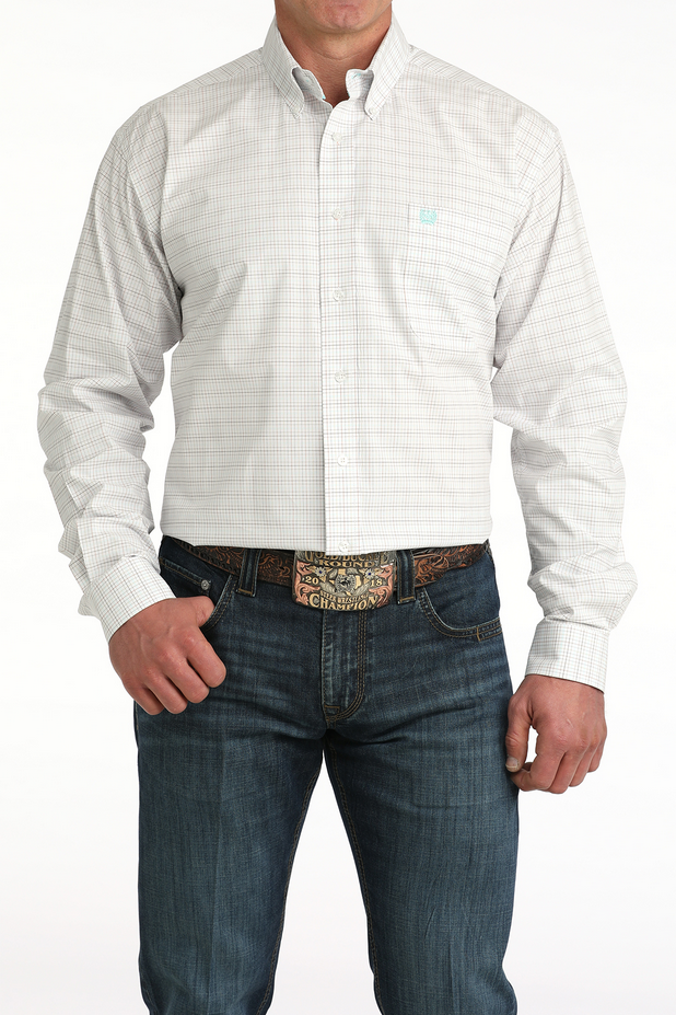Men's Classic Fit Button-Down Western Shirt