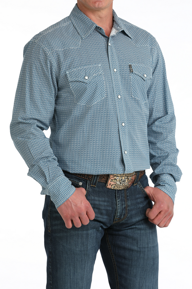 Men’s Modern Fit Snap Front Western Shirt