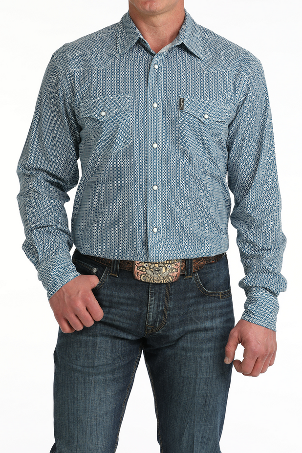 Men’s Modern Fit Snap Front Western Shirt