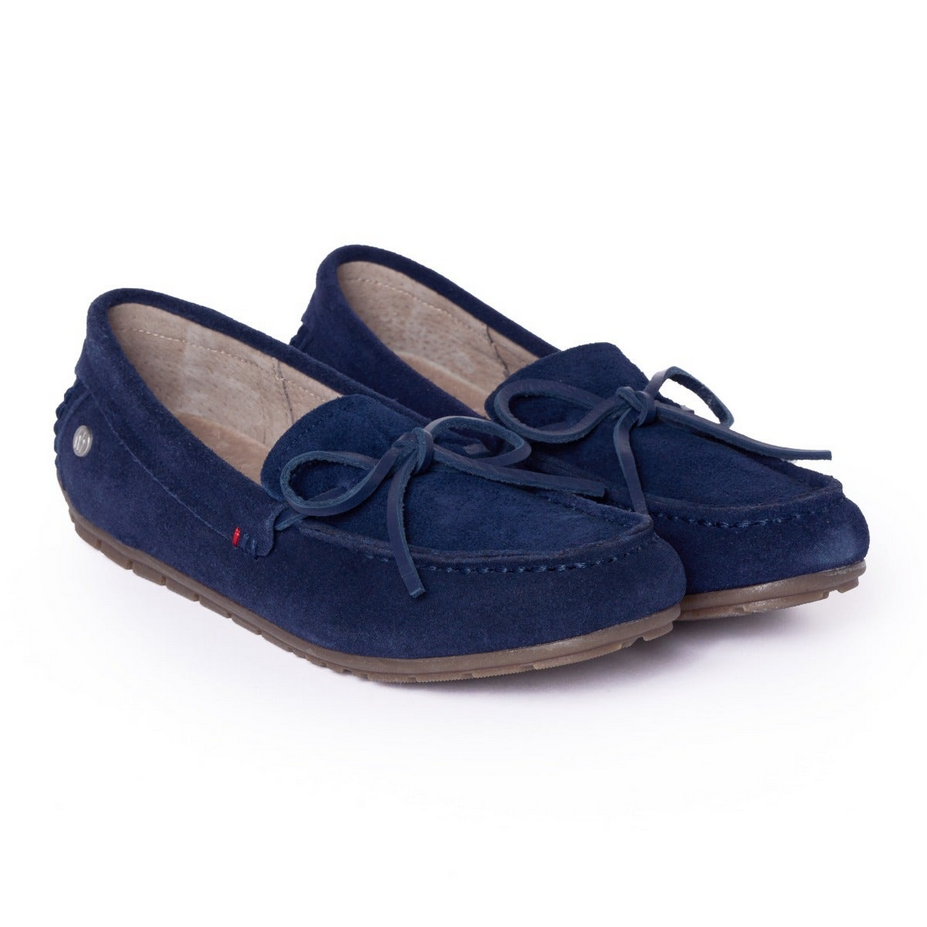 Minnetonka Women's Loafer Moc – Suede Comfort Shoe | Howell