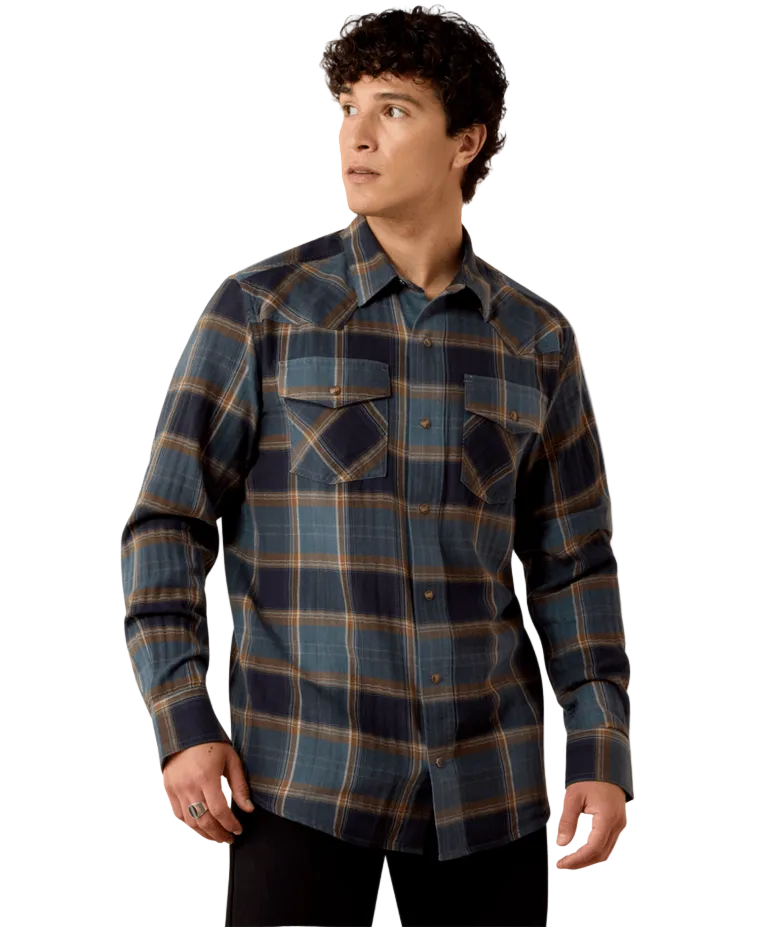 Retro Harbert Fitted Snap Shirt