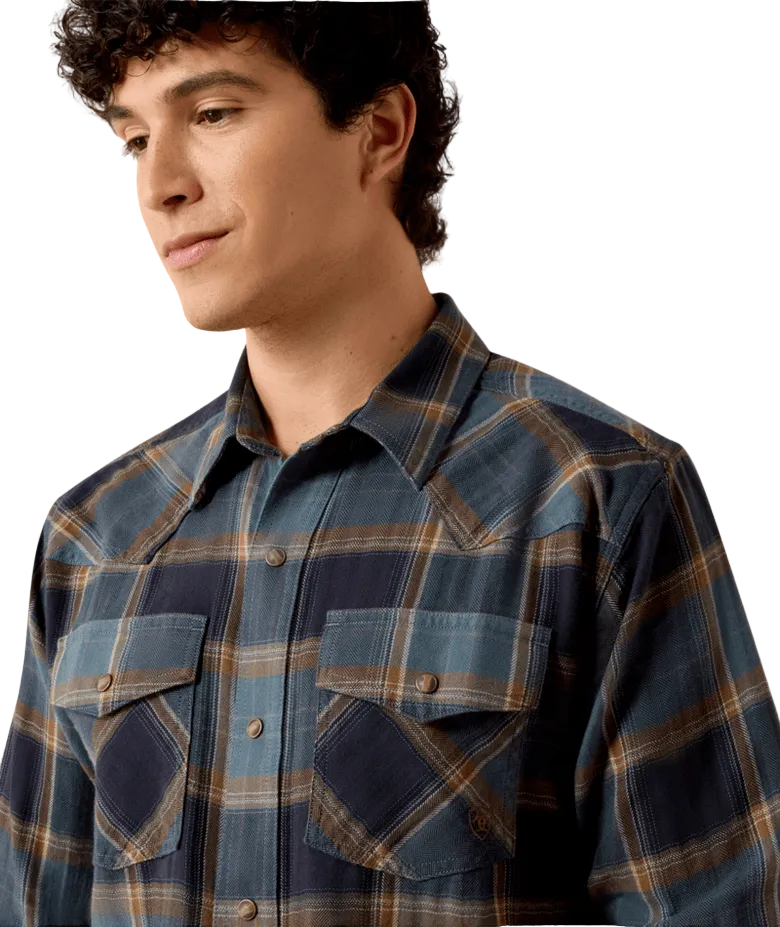 Retro Harbert Fitted Snap Shirt