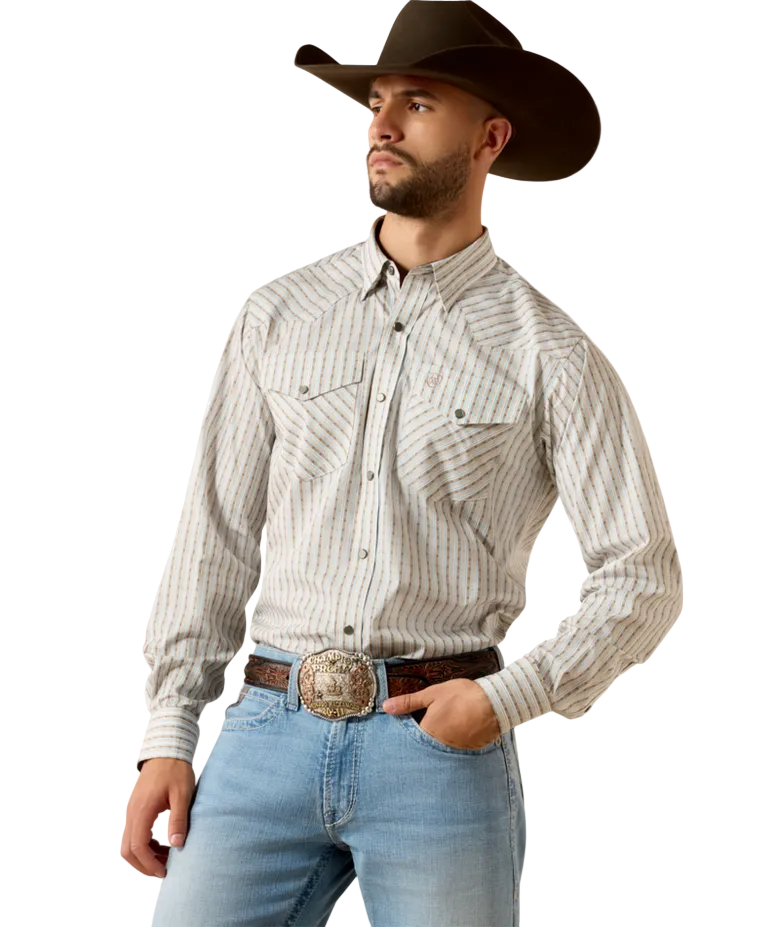 Wrinkle Free Burnard Classic Fit Snap Shirt