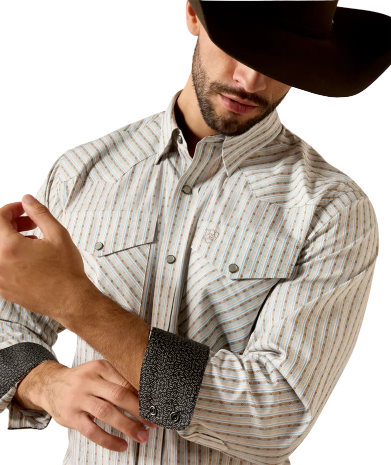 Wrinkle Free Burnard Classic Fit Snap Shirt