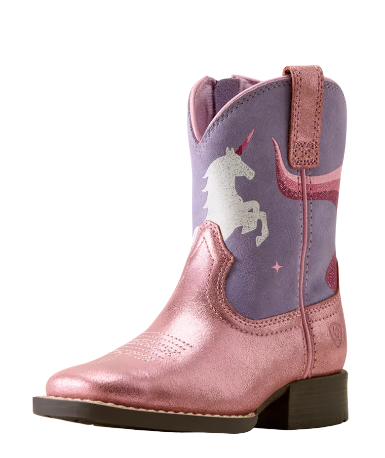 YTH Unicorn Magic Wide Square Toe Western Boot