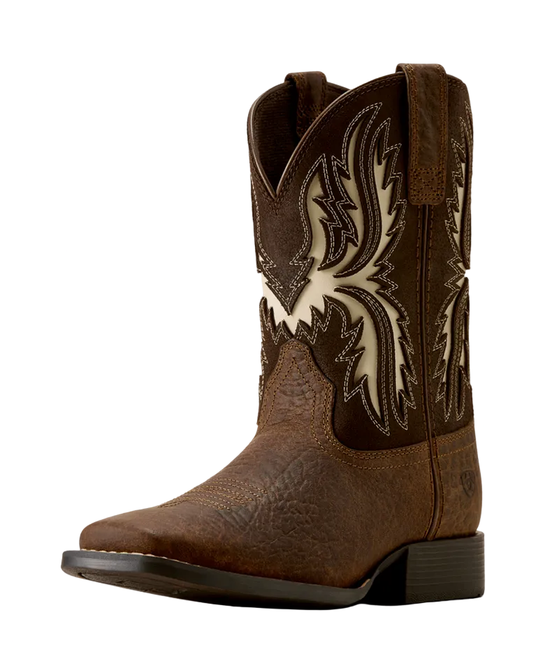 YTH Driftwood Wide Square Toe Western Boot