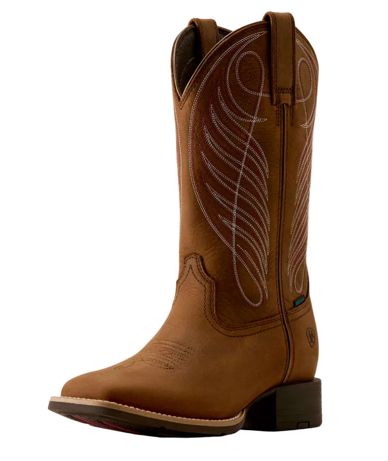 Round Up Waterproof Wide Square Toe Western Boot