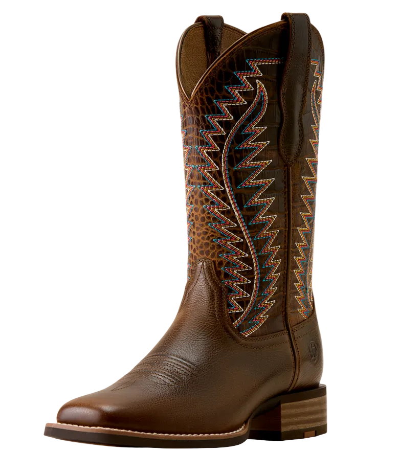 Monte Vista Wide Square Toe Western Boot