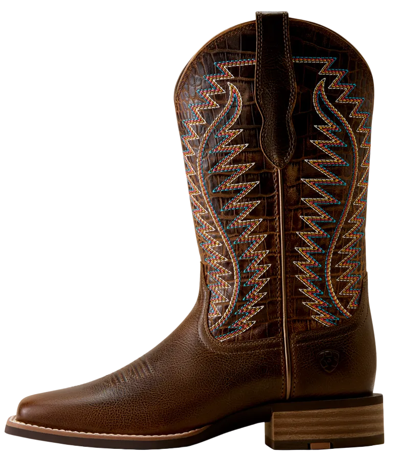 Monte Vista Wide Square Toe Western Boot