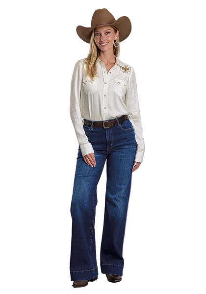 Cream Rayon Blouse