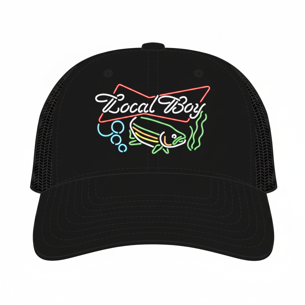 Bud Fish Neon Trucker Hat