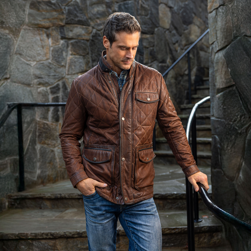 Sedona Leather Jacket Bourbon