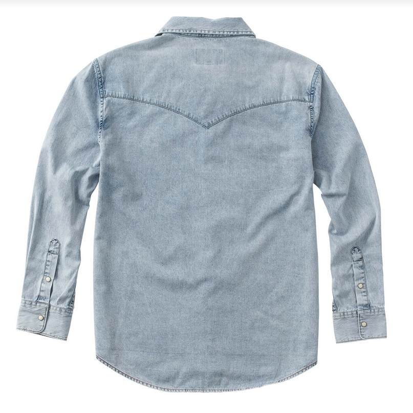 Bisley Washed Denim Western Shirt