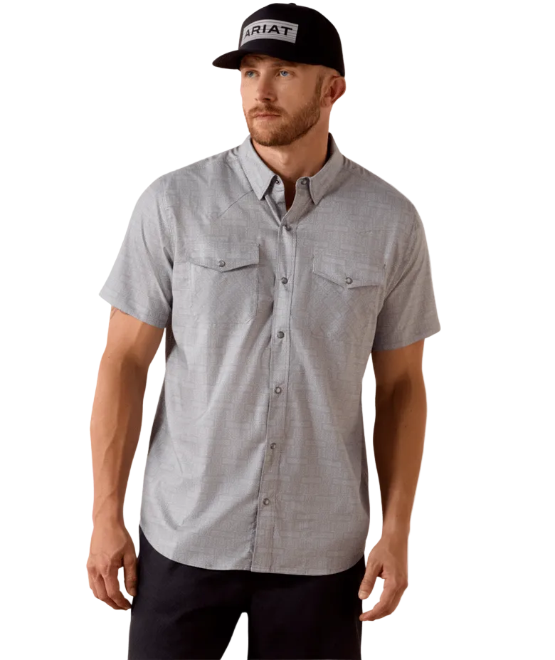 Printed VentTEK Western Fitted Snap Shirt